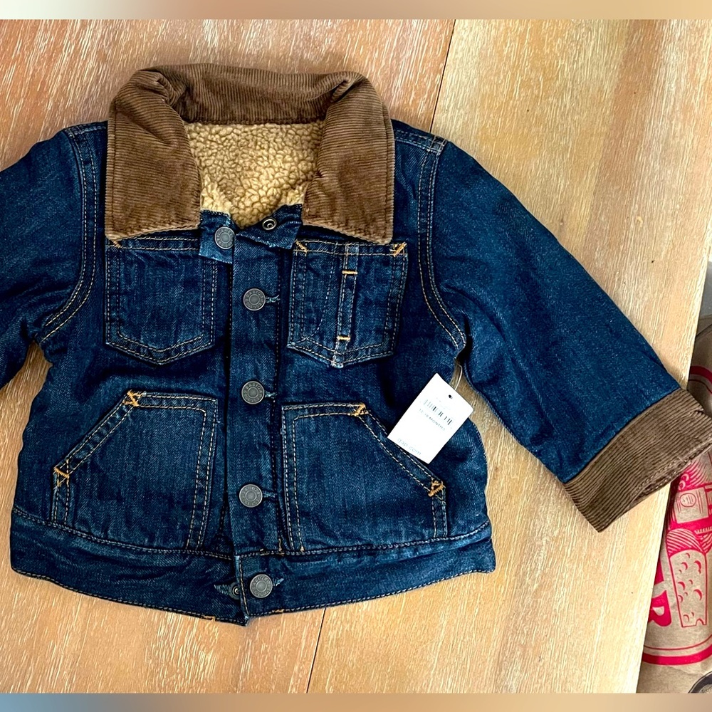BABY GAP Sherpa lined denim jacket